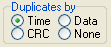 Duplicates options by time