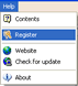 Help Menu (Register)